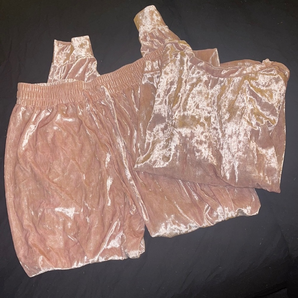 Velour Pajama Set